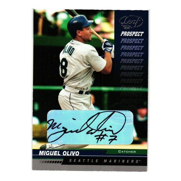 2005 Leaf #233 Miguel Olivo Seattle Mariners - Picture 1 of 2